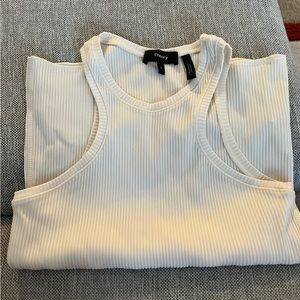 Theory racer back tank hits over hips